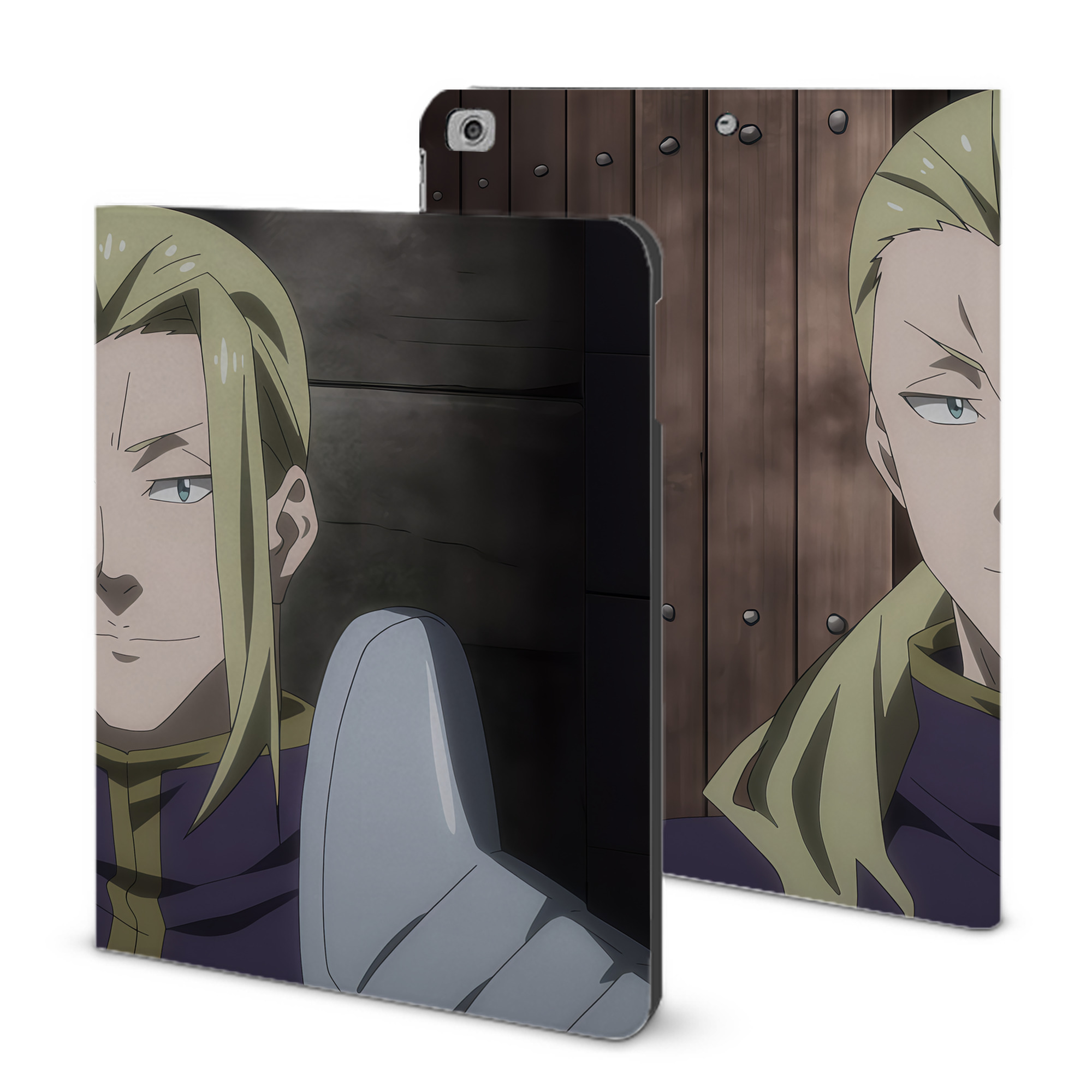 （画像用） 転スラ Regarding Reincarnated to Slime IPad ケース ブック型 PUレザー TPU 耐衝撃 軽量 薄型 ペン収納なし 全面保護 IPad 各モデル対応